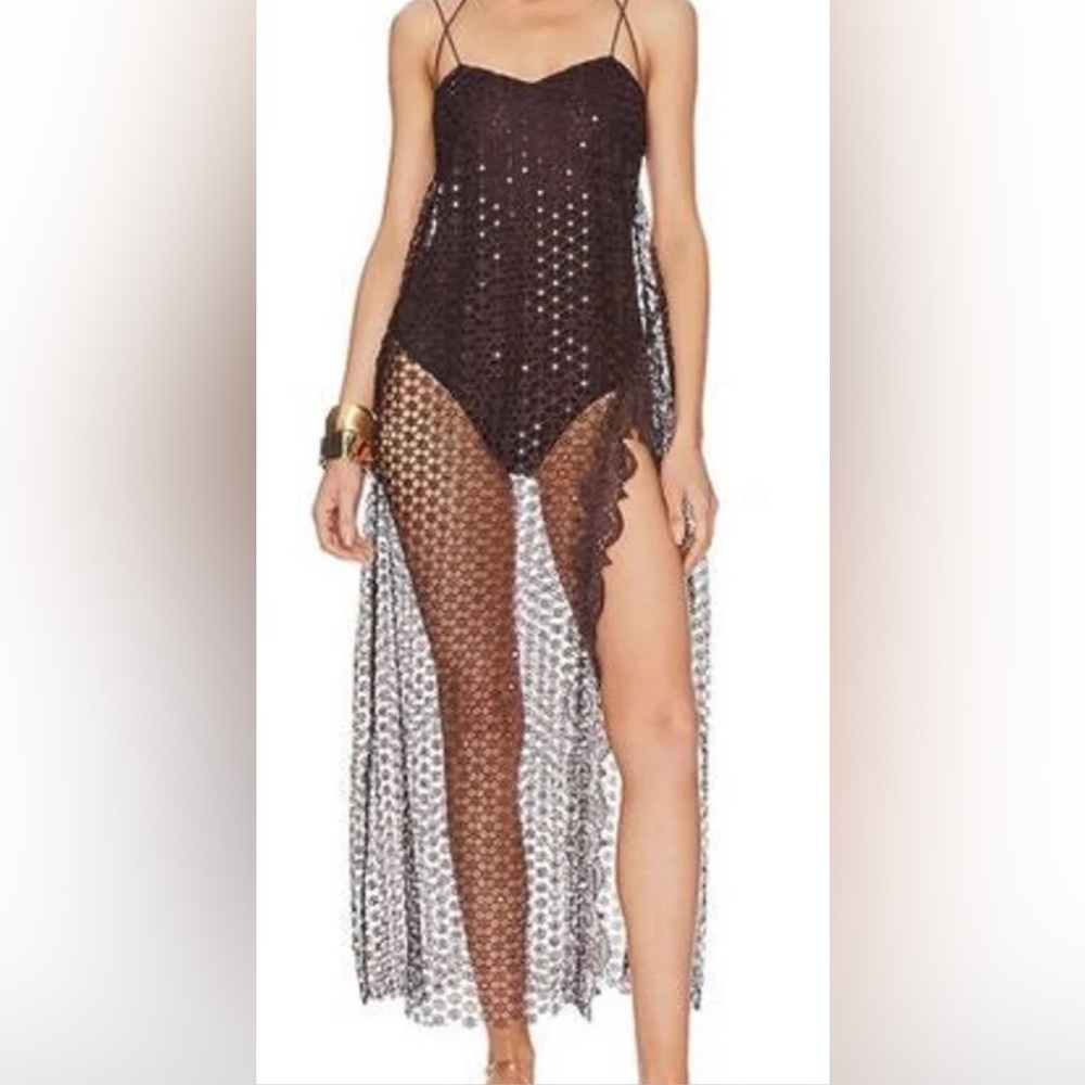 Free People Intimately Smoke and Mirrors Bodysuit  NWT XS